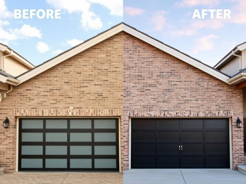 Garage door installation project 1 - Modern residential garage door