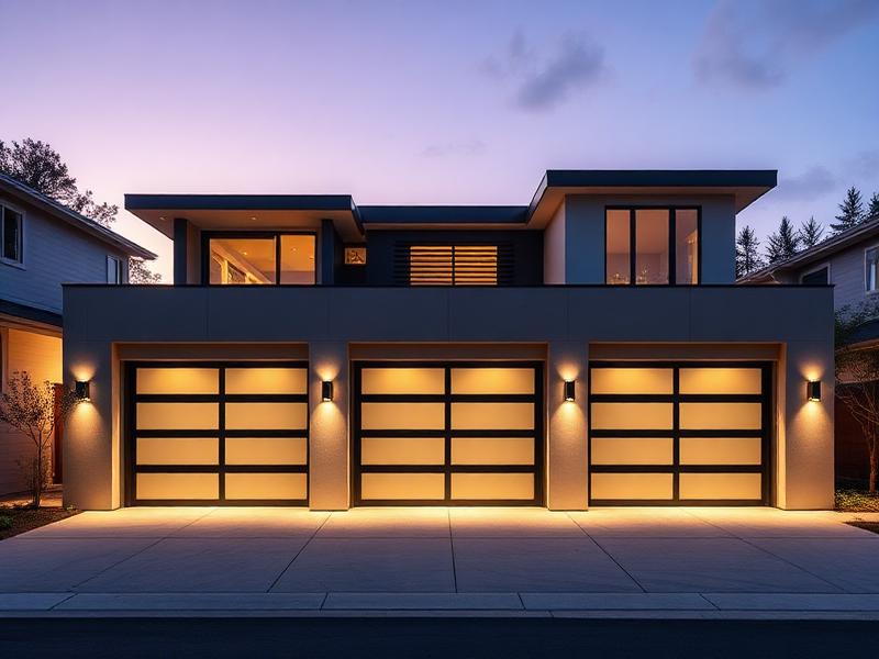 Garage door installation project 3 - Modern residential garage door